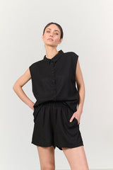 CHLOE sleeveless blouse - Black