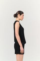 STELLA sleeveless top - Black