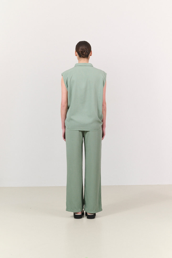 CHLOE straight leg pants - Sea Spray