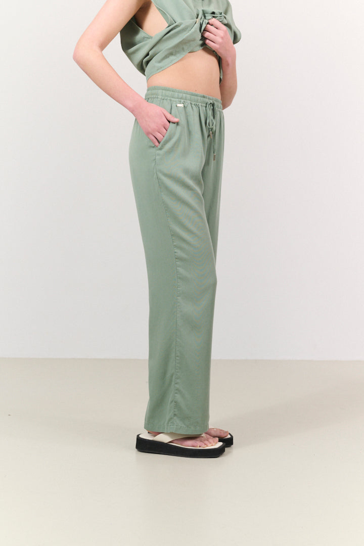 CHLOE straight leg pants - Sea Spray