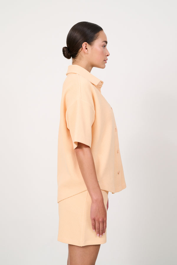MOON CLASSIC structured shorts - Almond Cream