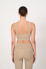 RIVER LIFT square neck bra - Dune